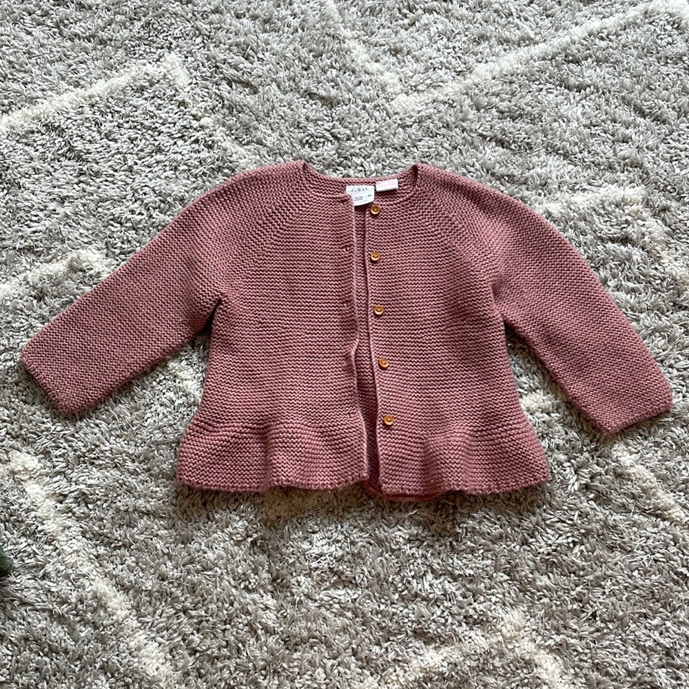 Zara cable knit cardigan